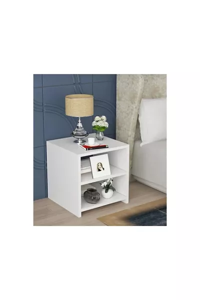 خزانة بطابقين مع رفان