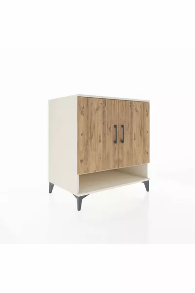 Kronos Dresser 3 Shelves 2 Doors Moonstone-Pine