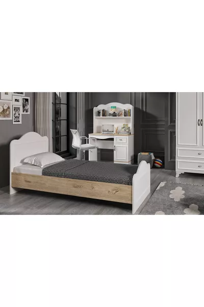 Mdf Alessa cm Country Karyola Meşe % Mdf