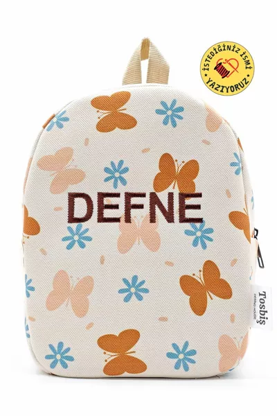 [ نكتب الاسم الذي تريده ] حقيبة ظهر للأطفال من سن 0-8 سنوات على شكل فراشة صغيرة، حقيبة روضة-حضانة