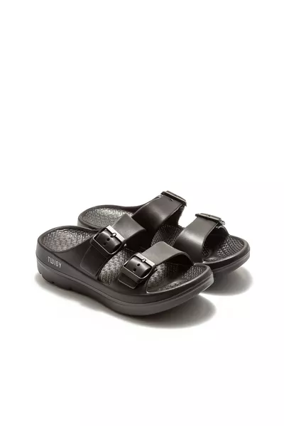 Bio Dames Slippers Zwart /