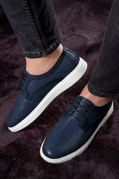 Work Hakiki Deri Erkek Günlük Ayakkabı, Bağcıklı Ayakkabı, Yazlık Ayakkabı, Hafif Ayakkabı