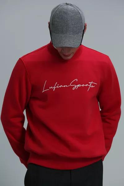 Sweat-shirt homme Lowe rouge