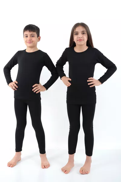Unisex Children's Cotton Thermal Set (1 Piece)