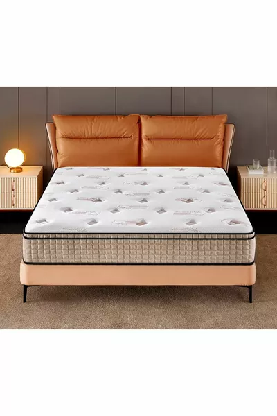 مرتبة مفردة من القطن العضوي بجيب زنبركي فائق الدعم الأرثوبيدي