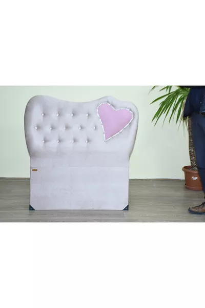 عنوان *قماش تاي المخملي سمك سنتيمتر × سم يَمَسح، مصنوع يدويًا، وردي فاتح مع قلب مبطن