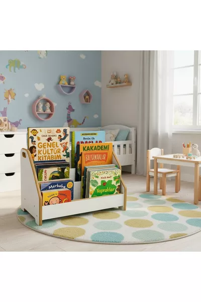 Montessori Houten Vloerboekenplank