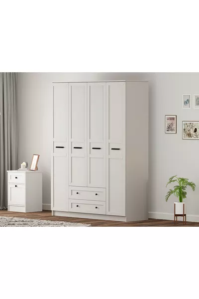 Armoire  Country 4 avec 2 tiroirs