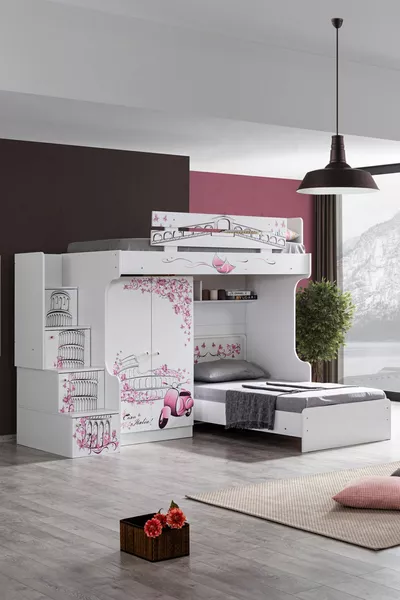 Бельо, Писа Бельо Легло Гардероб 2 Бр. Комфортен Матрак