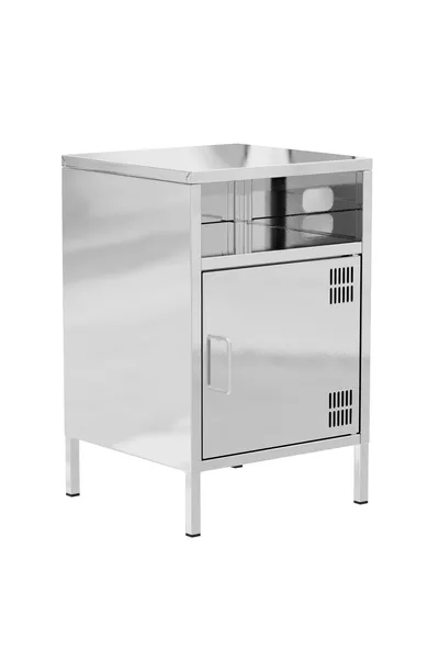 Pera Komodin Açık Raflı ,5 x  x , cm - Gümüş Renk - Efekt Boyalı