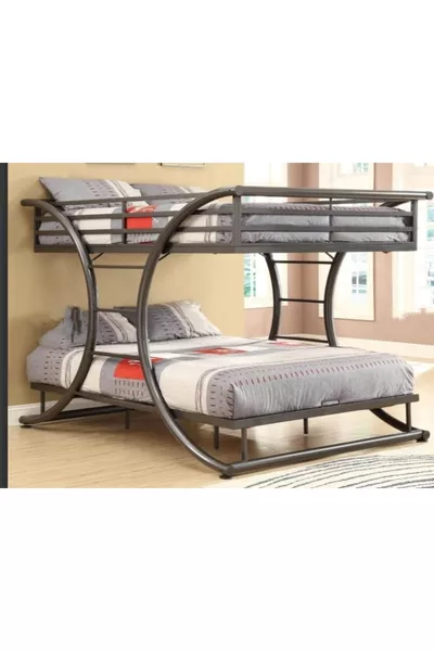 Роскошная металлическая двухъярусная кровать высокого качества, подходит для всех возрастов