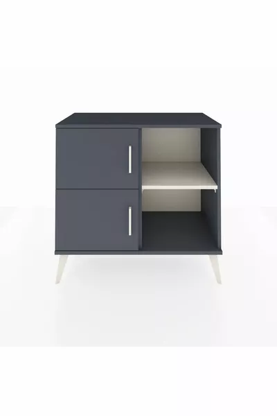 Hyperion Şifonyer 2 Raflı 2 Kapaklı  Antrasit-Antrasit/Aytaşı