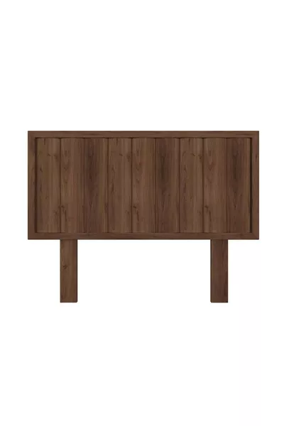 Hüma Model Ceviz Renk Ahşap Tek Başlık ( DİKEY )