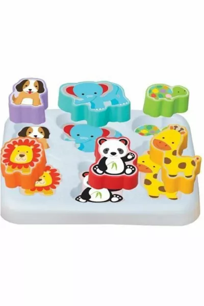 Lieblingstiere Steckwürfel  Stück Kugeln 3-teiliges 