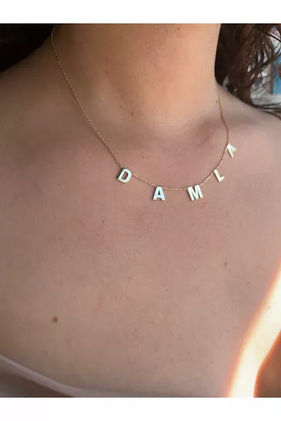  Silver Name Necklace with Separate Letters