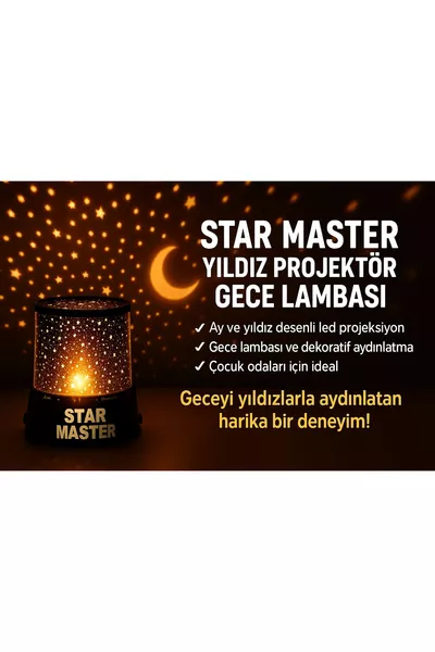 Lampe de nuit Star Master projecteur d'étoiles réfléchissantes