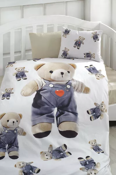 Set di biancheria da letto per neonati in cotone 3D stampato digitale