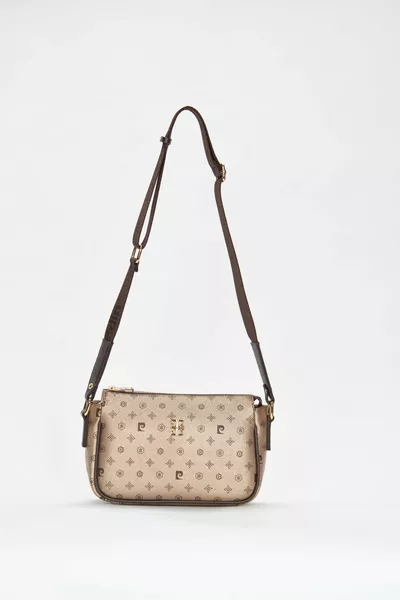 حقيبة كتف نسائية مزخرفة بحروف ذهبية 