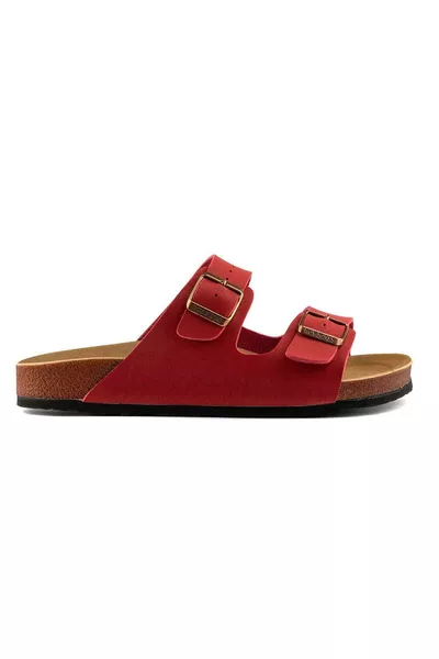 شبشب مريح يومي للجنسين بنعل تقويمي بكعب مزدوج وحزام بإبزيم للاستخدام الداخلي والخارجي