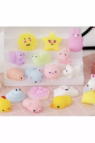  Adet Sukuşi Yumuşak Stres Çocuk Oyuncağı Eğlenceli Figüler