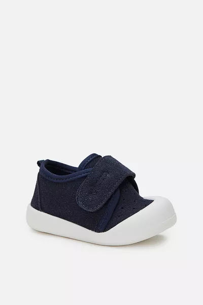 حذاء منزلي أزرق غامق لطفل رضيع أول خطوة