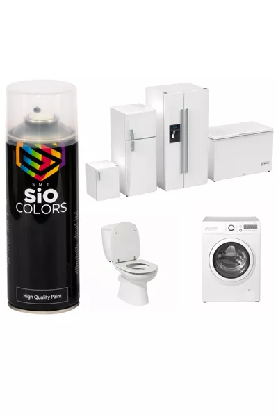 СПРЕЙ-КРАСКА ДЛЯ ПЕРЕРАБОТКИ БЕЛОЙ ТЕХНИКИ  МЛ, УСТОЙЧИВАЯ К ЖИДКОСТЯМ (ХОЛОДИЛЬНИК-СТИРАЛЬНАЯ МАШИНА-ПЛИТКА-УНИТАЗ И Т.Д.)