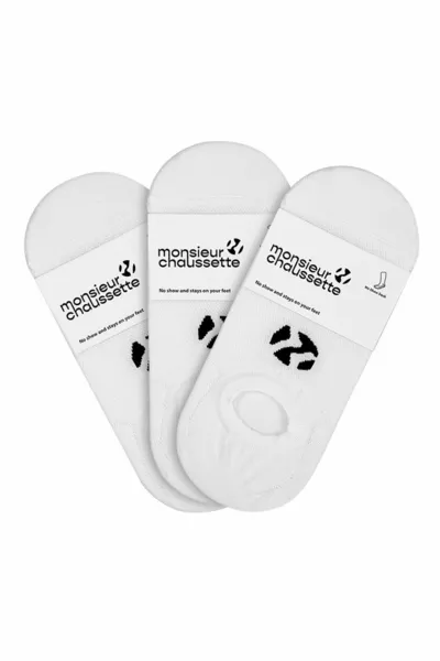 3-PACK Organic Cotton Unisex Socks That Stay Up and Don't Show While Standing