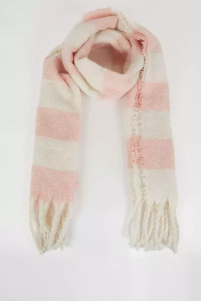 Women's Striped Woven Scarf WN