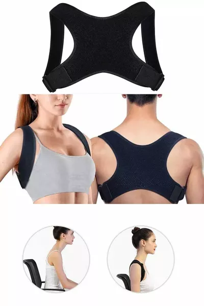 مشد طبي للوقوف الصحيح للنساء والرجال، مشد للحدبة، مشد لتقويم القامة وقابل للتعديل