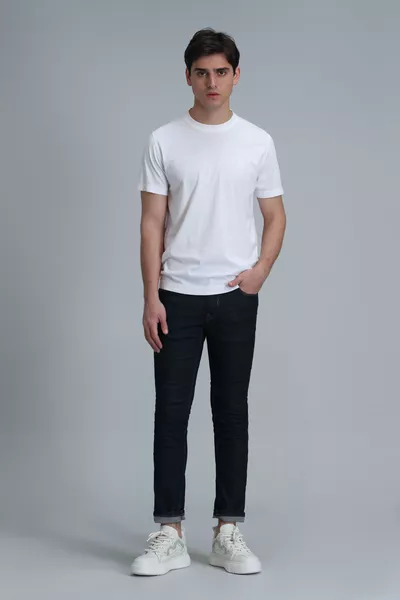 قميص سادة رجالي أبيض