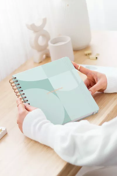 Безсрочен планировчик Квадратно Блокче Зелен