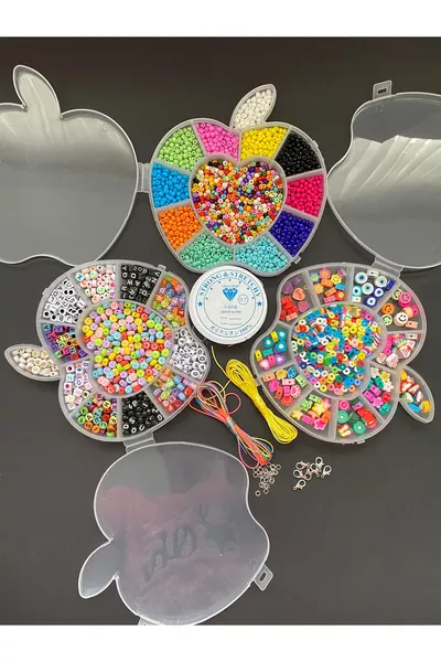 Кристални мъниста, буквени мъниста и фимо фигури, материали за изработка на бижута и хоби, тройна фимо комплект