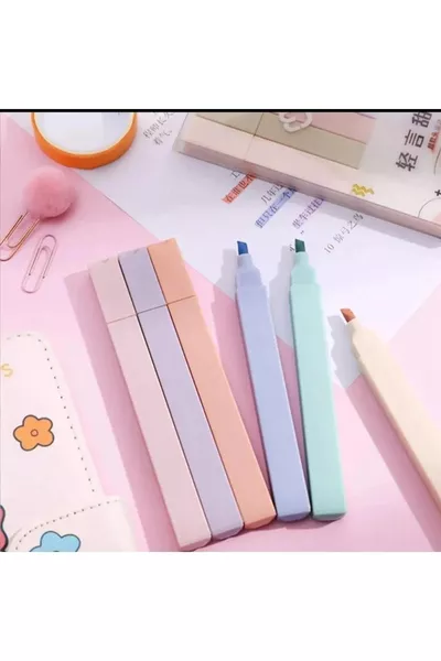 Набор из 6 ультра-мягких пастельных флуоресцентных карандашей