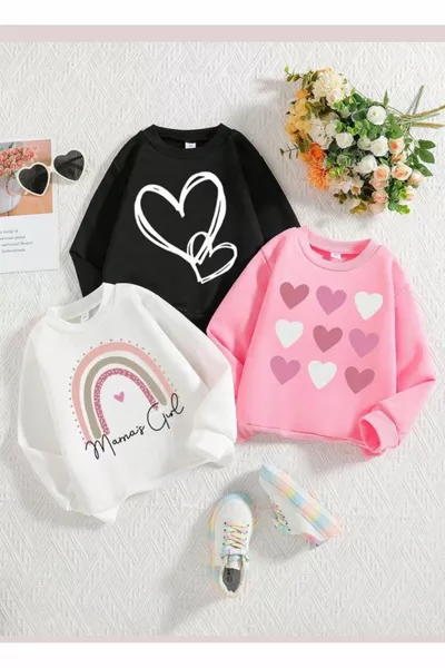 3-Piece Kids' Sweatshirt Set