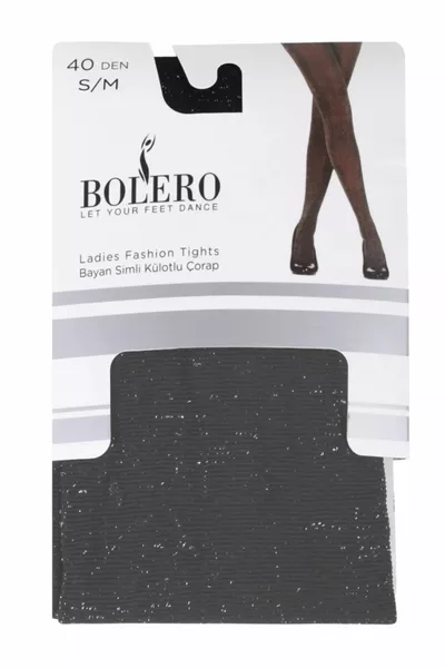 جورب نسائي رمادي قاتم عادي مع لمعة، عبوة مكونة من قطعتين