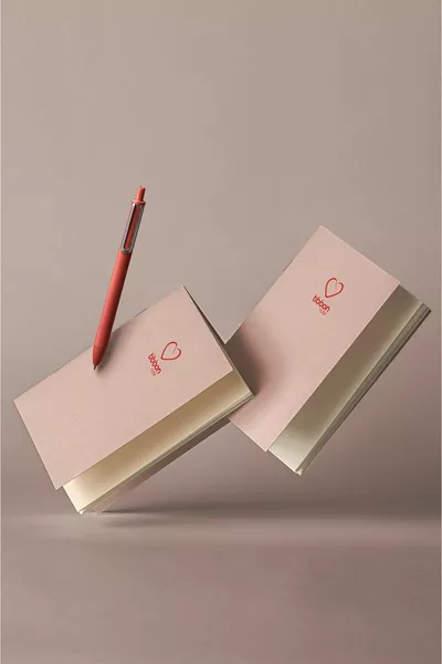 Бележник Mini, шиен, комплект от 4 броя, 