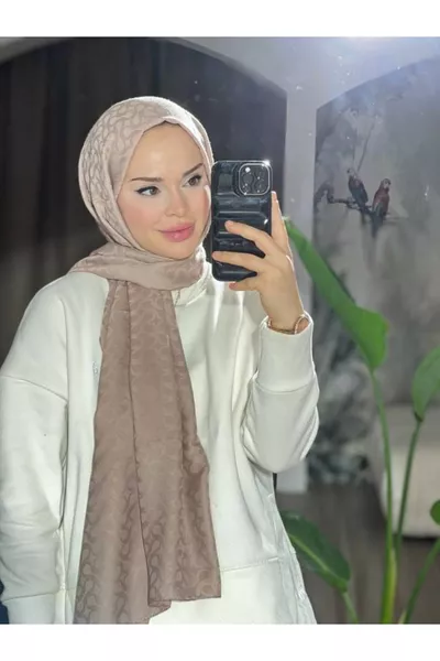 Платок-хиджаб с узором Bloom из норки