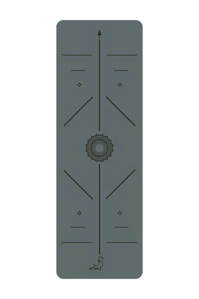 Focus Serisi Gri 4.1 mm Doğal Kauçuk Kaydırmaz Yoga Matı