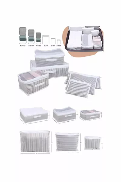 Органайзер за пътни чанти за 1 клас, комплект от 6 части