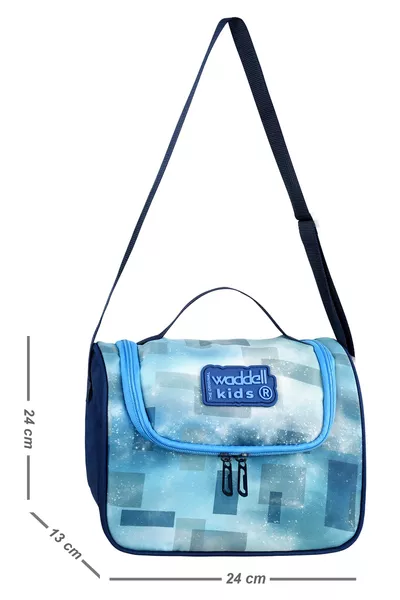 Waddell Printed Dinosaur Pattern Licensed Combo Kindergarten Backpack and Thermal Lunch Bag