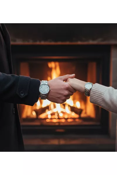 marka kol saati (Çift klasik sevgili saati)