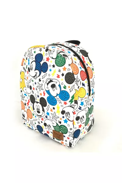 Zaino Unisex per Bambini e Ragazzi con Motivo Mickey Mouse, Zaino per Asilo