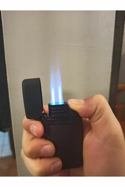 C Metal Turbo Dual Flame Soft Lighter