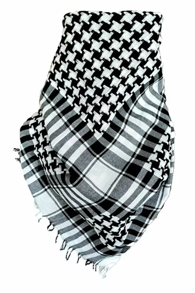 Weißer Ethnischer Authentischer Schal Groß  cm* cm