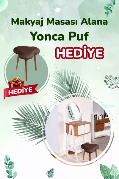 Coiffeuse moderne sur pieds