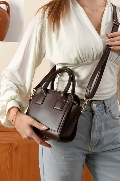 حقيبة يد وكتف بثلاثة أقسام