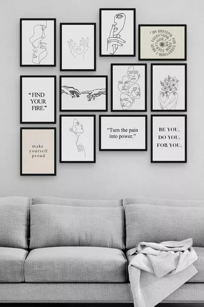 Рисувана -частова дървена MDF картина 