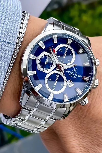 ساعة يد رجالية من الفولاذ باللون الفضي للموسم الجديد، مقاومة للماء حتى 3 ضغط جوي، مع سوار هدية، هدية ليوم الأب