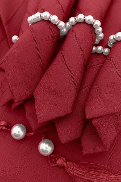 Colber Red Tablecloth Dining Set