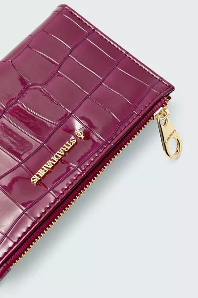 Основен портфейл с дизайн на крокодилска кожа